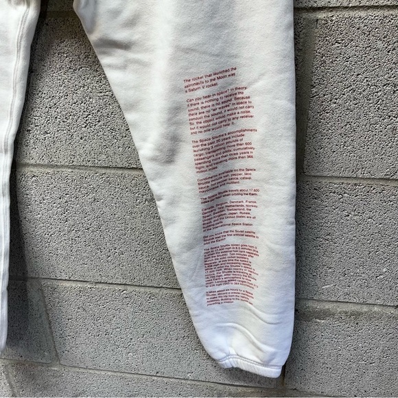Heron Preston NASA Sweatpants in White - Picture 6 of 10